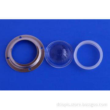 60 degree 50mm COB lens , LED Optical Lens For Led High bay